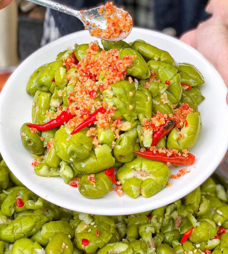 Cà Na đập dập sốc muối ớt chua ngọt