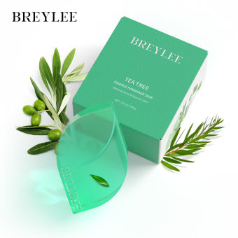 BREYLEE Xà Phòng Chiết Xuất Từ Cây Trà Giảm Mụn Mụn Trứng Cá 100G Acne Treatment Soap Tea Tree Oil Acne Facial Foam Cleanser Retinol Face Wash