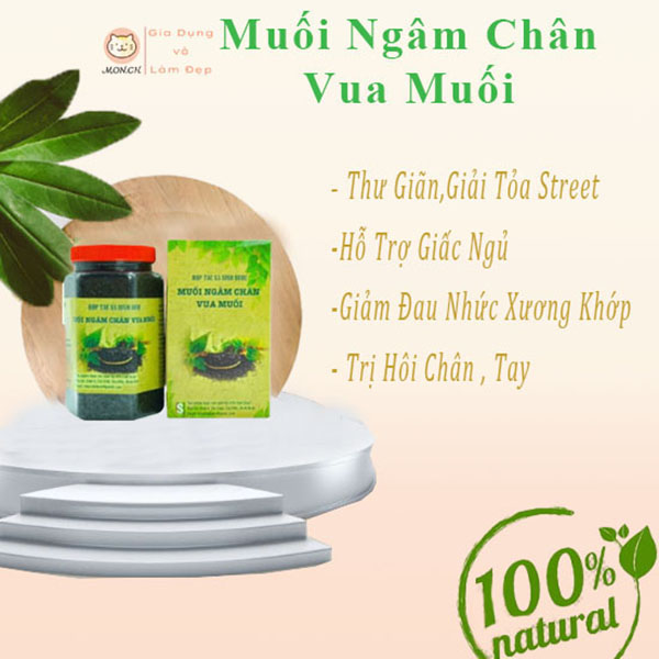 Muối ngâm chân sinh dược vua muối
