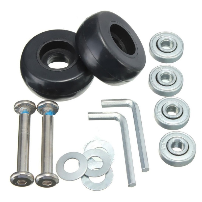 2 Sets Of Luggage Suitcase Replacement Wheels Axles Deluxe Repair Tool Od 40Mm - intl