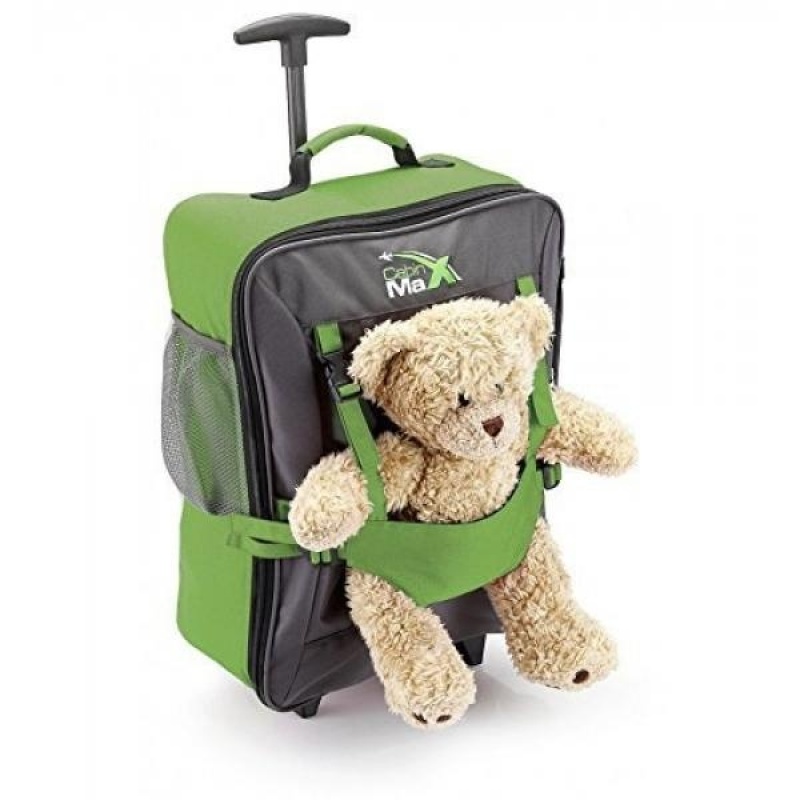 Cabin Max Bear Childrens Luggage Carry on Trolley Suitcase (Green) - intl