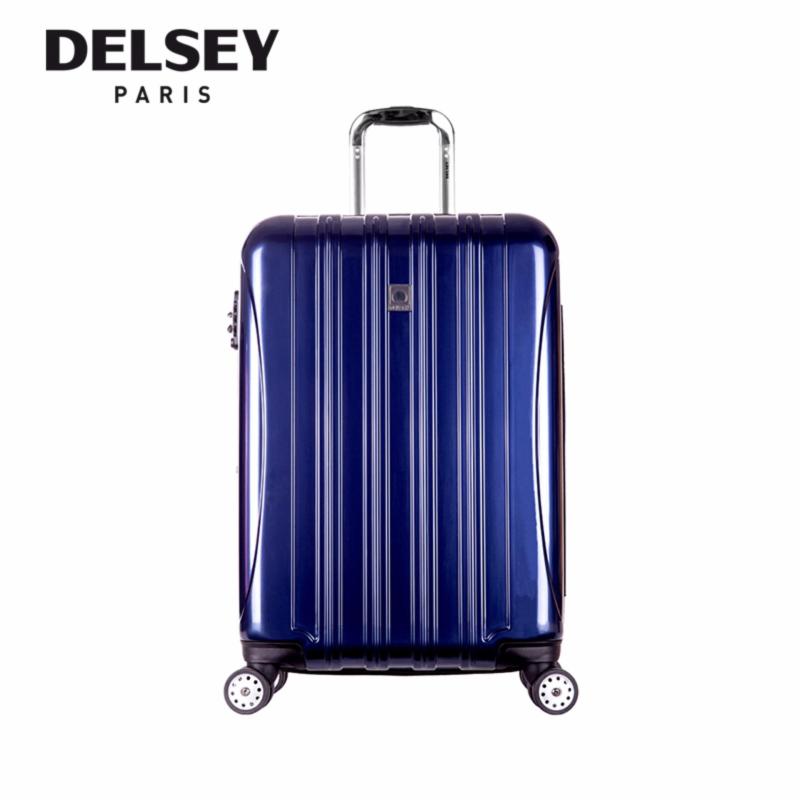 Helium Aero 4 Wheel Hard Case Trolley TSA 69CM Expandable - (Blue)