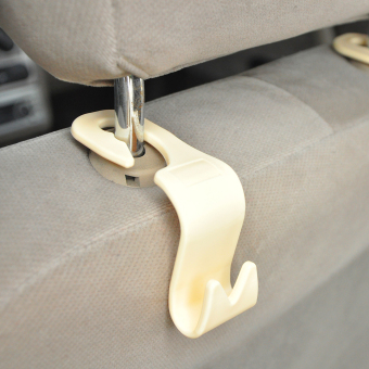 CHEER Universal 4 Pcs Car Interior Accessories Portable Auto Seat Hook Hanger Beige April 2018 - 4 CHEER Universal 4 Pcs Car Interior Accessories Portable Auto Seat Hook Hanger Beige - 4