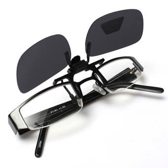 NEW Gray Grey Lenses Polarized Sunglasses Clip On Flip Up UV 400 Driving Glasses April 2018 - 4 NEW Gray Grey Lenses Polarized Sunglasses Clip On Flip Up UV 400 Driving Glasses - 4