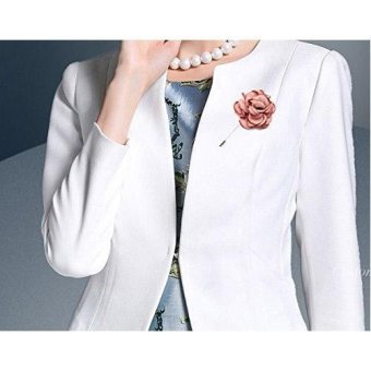 Men's Flower Lapel Pin Brooch Handmade Boutonniere For Suit - Intl April 2018 - 2 Men's Flower Lapel Pin Brooch Handmade Boutonniere for Suit - intl - 2