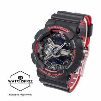 Casio G-Shock Black & Red Series Special Color Models Black Resin Watch GA110HR-1A April 2018 - 2 Casio G-Shock Black & Red Series Special Color Models Black Resin Watch GA110HR-1A - 2