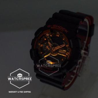 Casio G-Shock Black & Red Series Special Color Models Black Resin Watch GA110HR-1A April 2018 - 4 Casio G-Shock Black & Red Series Special Color Models Black Resin Watch GA110HR-1A - 4