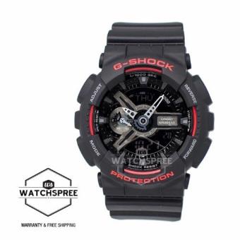Casio G-Shock Black & Red Series Special Color Models Black Resin Watch GA110HR-1A April 2018 - 3 Casio G-Shock Black & Red Series Special Color Models Black Resin Watch GA110HR-1A - 3