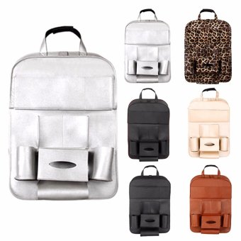 Leather Car Back Seat Organizer Pockets Folding Car Backseat Hanging Holder Storage Bags Tissue Bag Auto - Intl April 2018 - 3 Leather Car Back Seat Organizer Pockets Folding Car Backseat Hanging Holder Storage Bags Tissue Bag Auto - intl - 3
