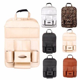 Leather Car Back Seat Organizer Pockets Folding Car Backseat Hanging Holder Storage Bags Tissue Bag Auto - Intl April 2018 - 5 Leather Car Back Seat Organizer Pockets Folding Car Backseat Hanging Holder Storage Bags Tissue Bag Auto - intl - 5