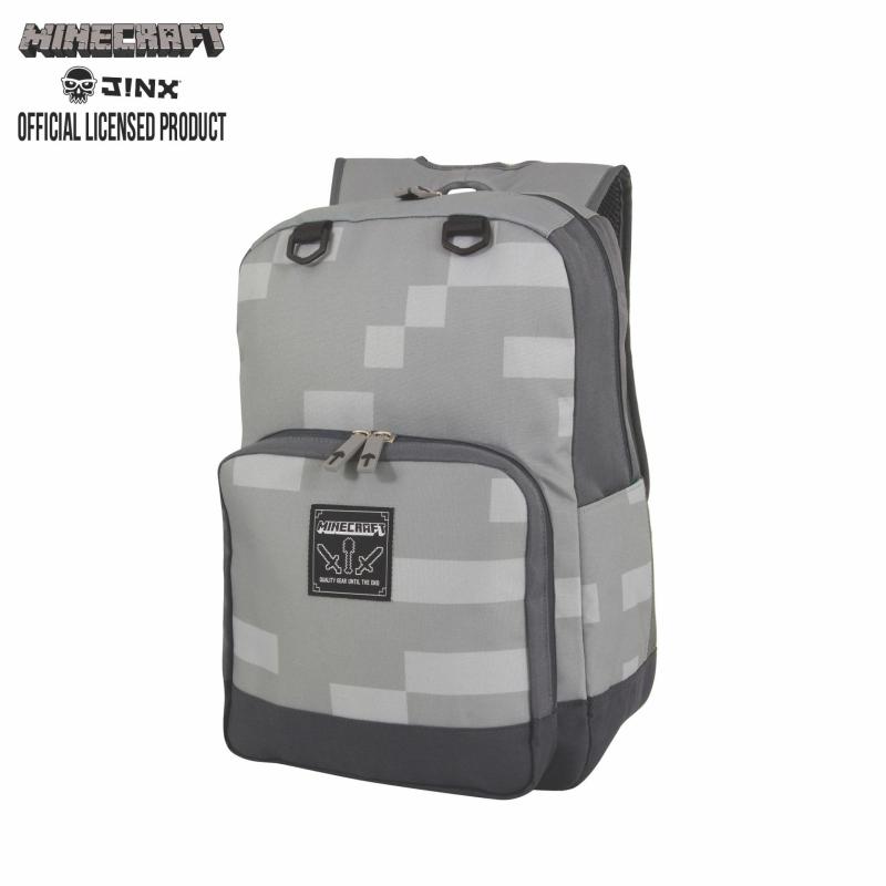 Minecraft 18" Miner Kids Backpack - Grey