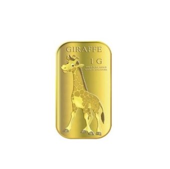 Puregold Male Giraffe Gold Bar 1g. June 2018 - 2 Puregold Male Giraffe Gold Bar 1g. - 2