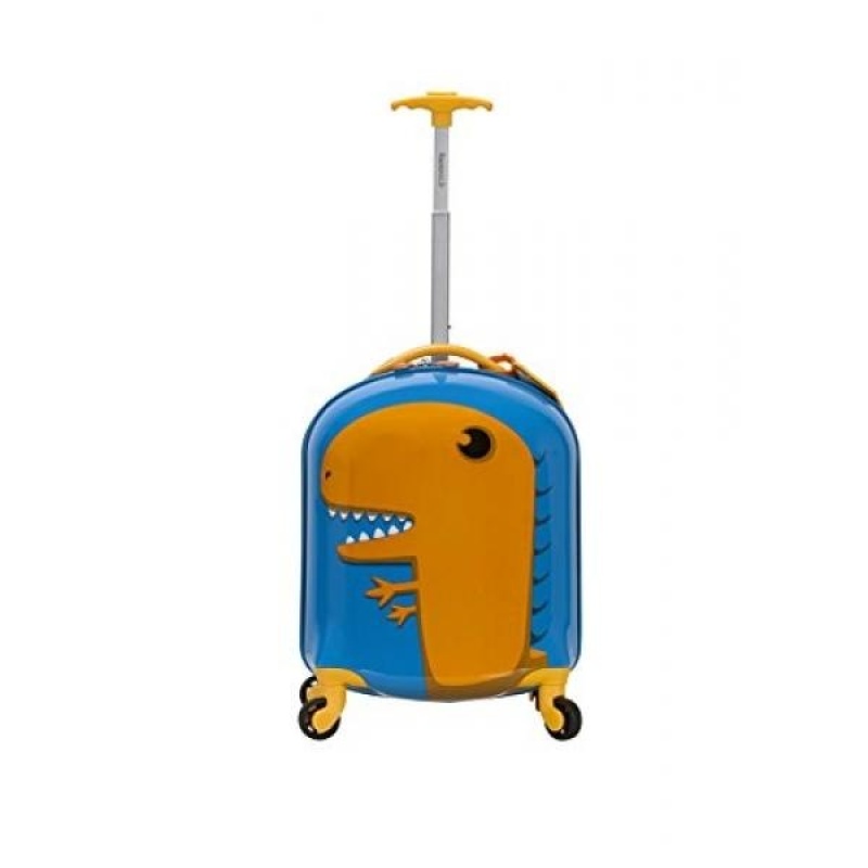 Rockland Jr. Kids My First Luggage-Polycarbonate Hard Side Spinner, Dinosaur - intl