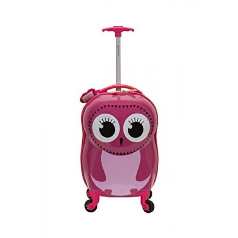 Rockland Jr. Kids My First Luggage-Polycarbonate Hard Side Spinner, Owl - intl