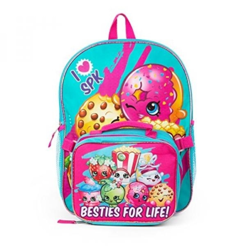 Shopkins Besties for Life 16" Backpack with Lunch bag - intl