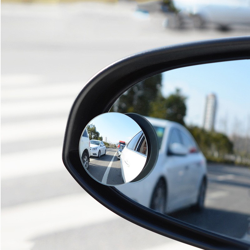 The Car Boundless 360 Small Round Mirror Blind Spot The Car Boundless 360 Small Round Mirror Blind Spot Lens Optic Rotating Glass