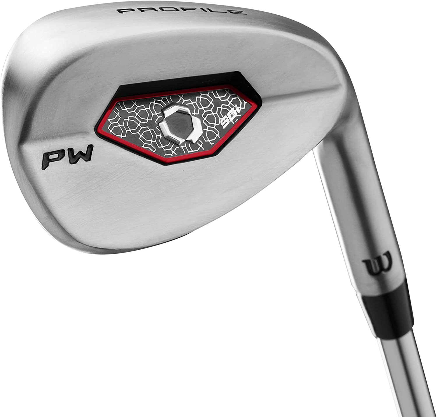 Wilson Golf Profile SGI Kompletny męski zestaw kijków golfowych. Sterownik z wałem grafitowym, drewno wodne z wałem grafitowym, hybrydowy ze stalowym wałem, żelazka ze stali nierdzewnej 6/7/8/9, klin skośny, klin piaskowy Easy Launch ze stalowymi wałami, putter. PRAWORĘCZNY