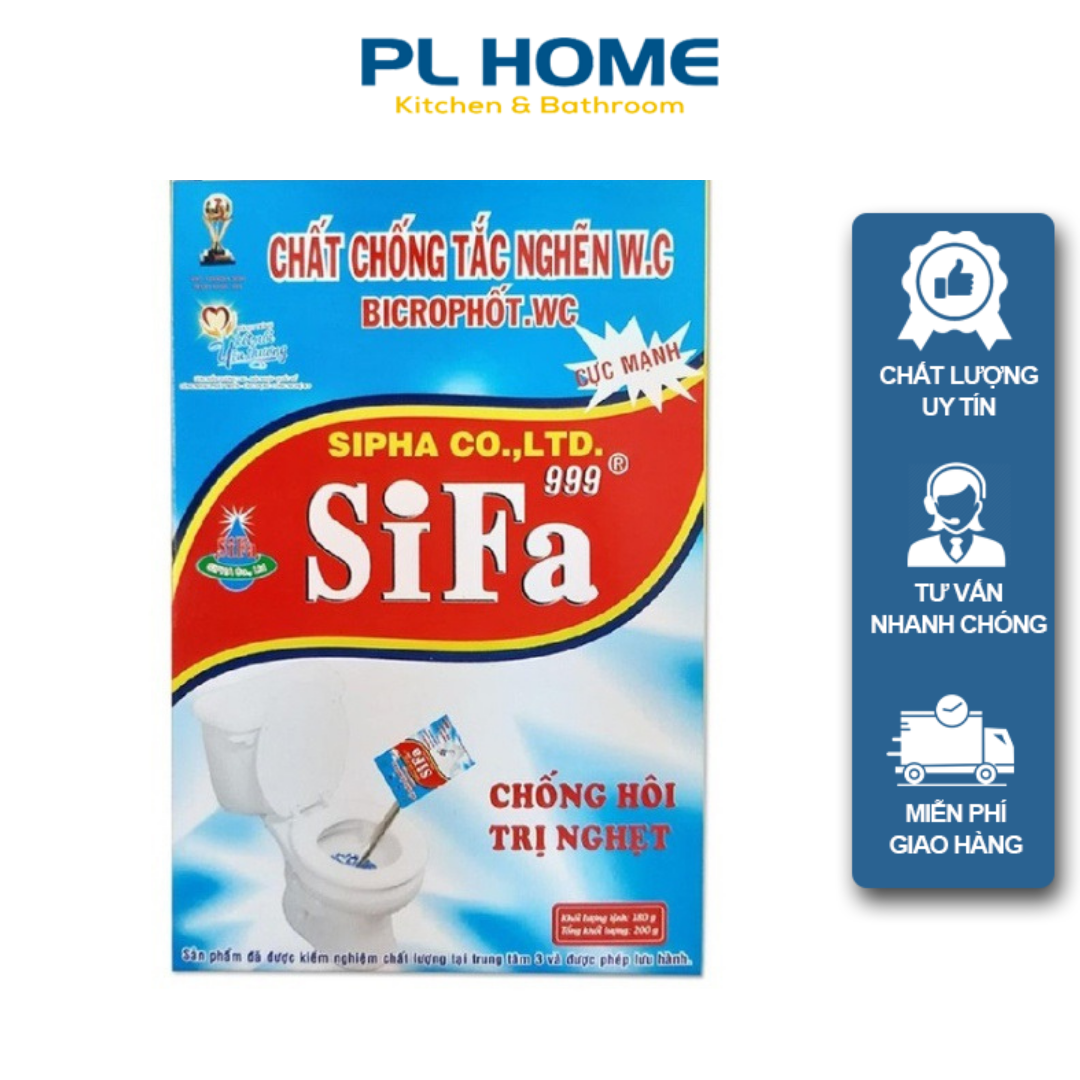 Bột thông cầu giúp thông nhanh chống nghẹt bồn cầu trọng lượng hộp 300gr