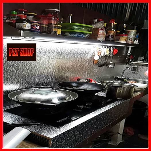 Giấy Bạc Dán Bếp Cách Nhiệt Chống Cháy Cuộn Giấy Bạc Dán Bếp Dài 3 Mét x 0.6 Mét - Giấy Bạc Dán Tường Giấy Cách Nhiệt