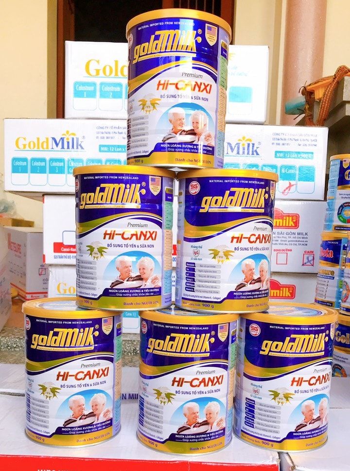 Sữa bột ngừa tiểu đường và loãng xương Goldmilk Hi-Canxi 900g