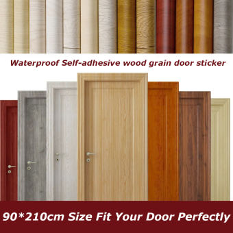 Miếng Dán Giấy Dán Tường Vân Gỗ 90X210Cm PVC Cho Đồ Nội Thất Tường Cửa Bàn Tủ Tự Dính Chống Thấm Nước