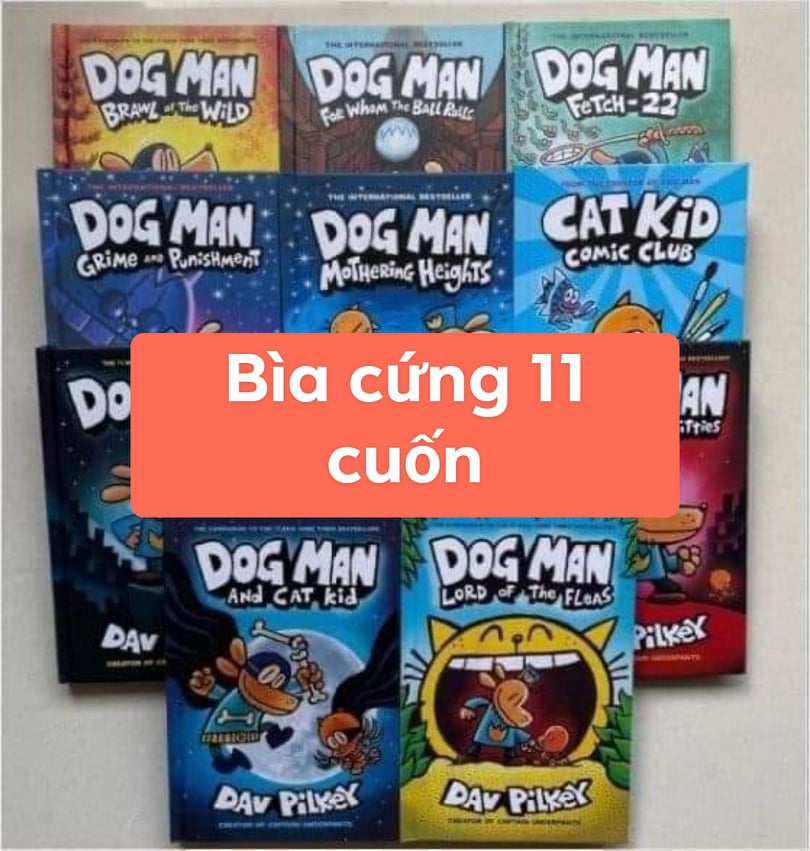 Dog Man bìa cứng 11 cuốn