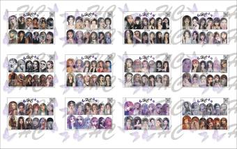 sticker 3d mẫu cô gái dán móng tay nail