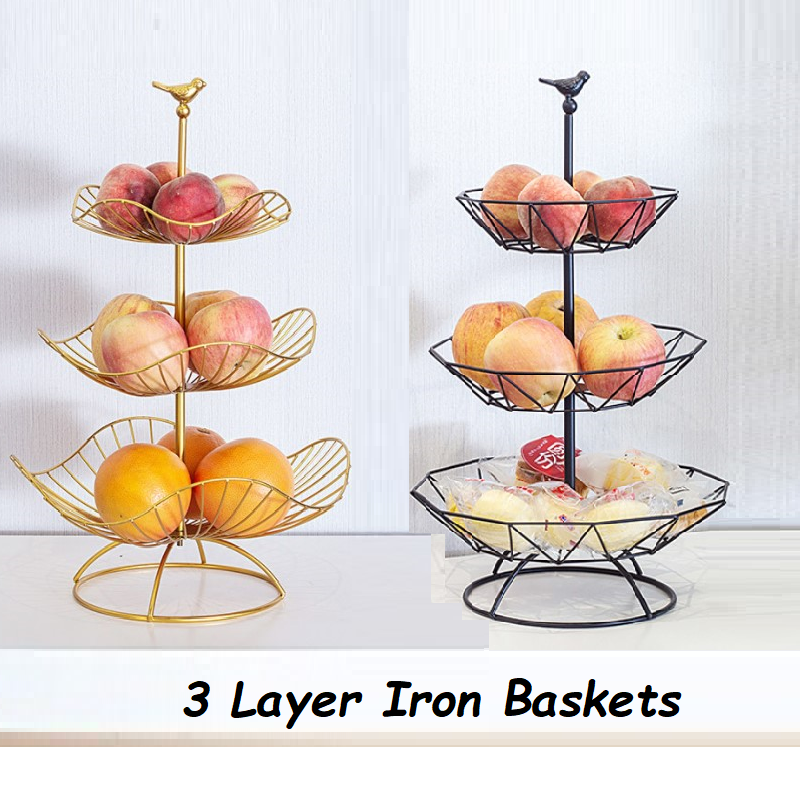 Saganizer 3 Tier Fruit Baskets High quality fruit basket by