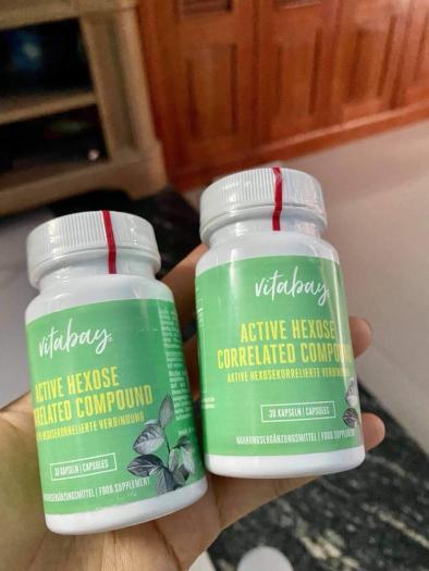 Viên uống AHCC Vitabay mẫu mới 500mg, 30 viên xuất xứ từ Đức giúp tăng hệ miễn dịch, tiêu diệt HPV khỏi cơ thể - Hoplus