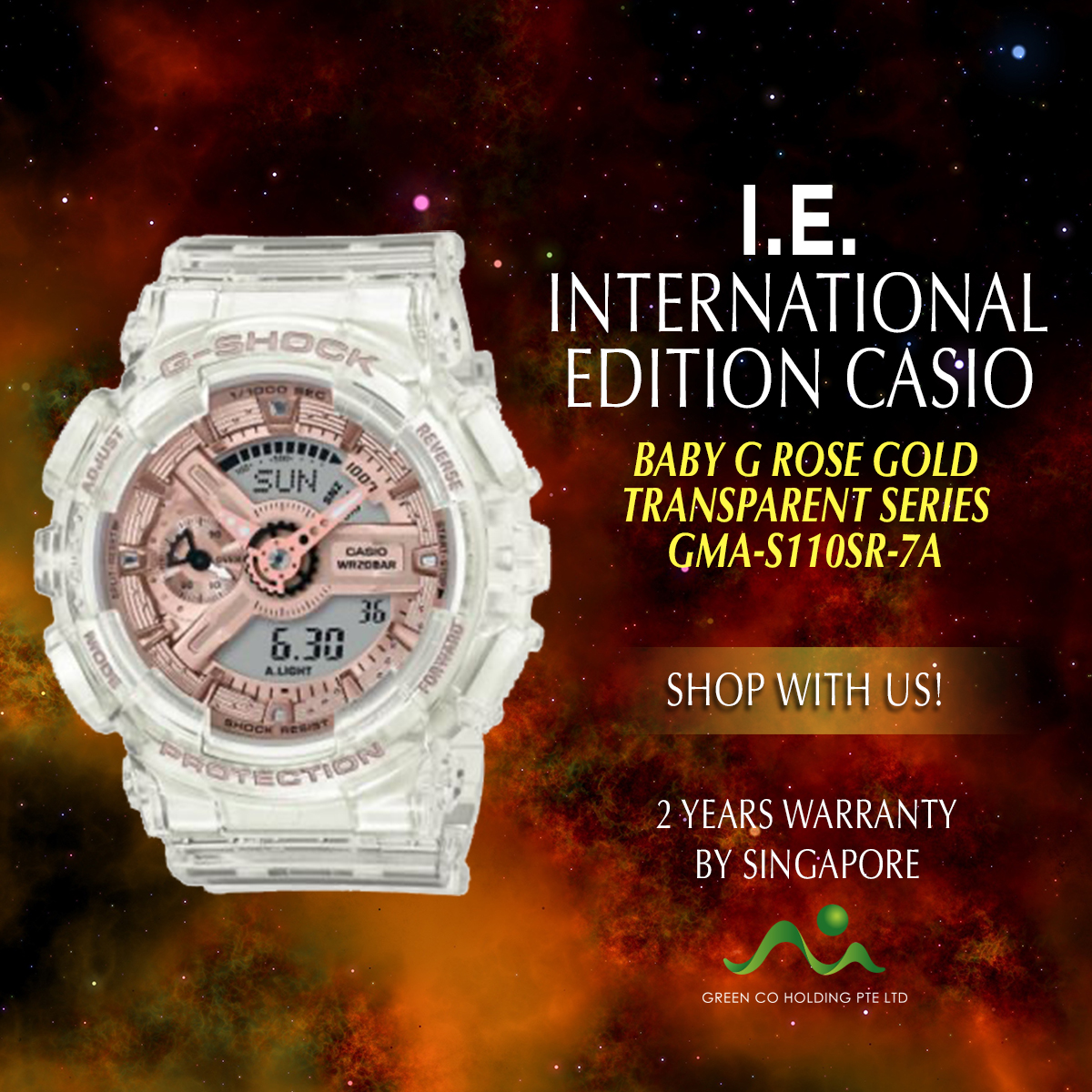 G shock transparent on sale price