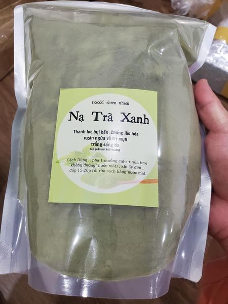 Bột mặt nạ trà xanh tự nhiên gói 1000g
