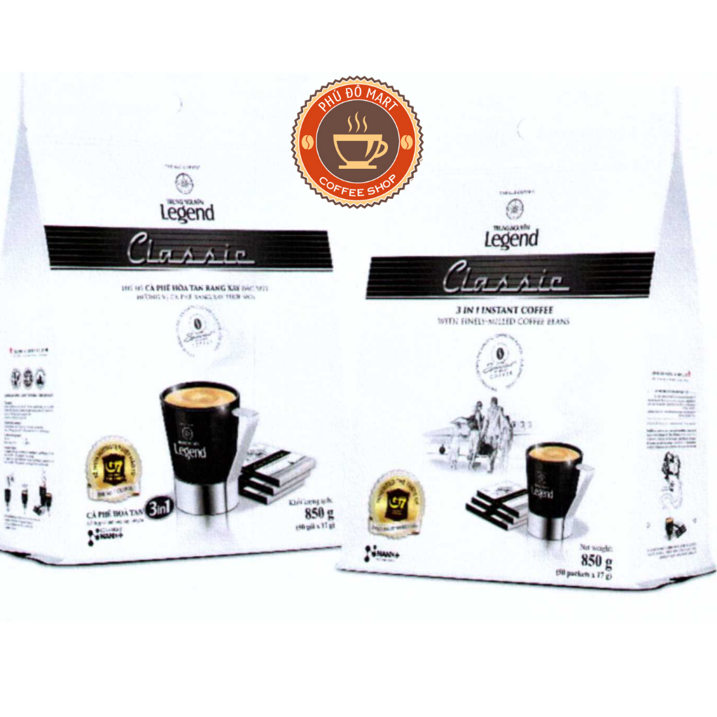 Cà phê sữa trung nguyên legend classic - bịch 50 gói
