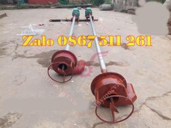 Máy bút phân heo chạy điện, máy hút bùn thải cho ao cá