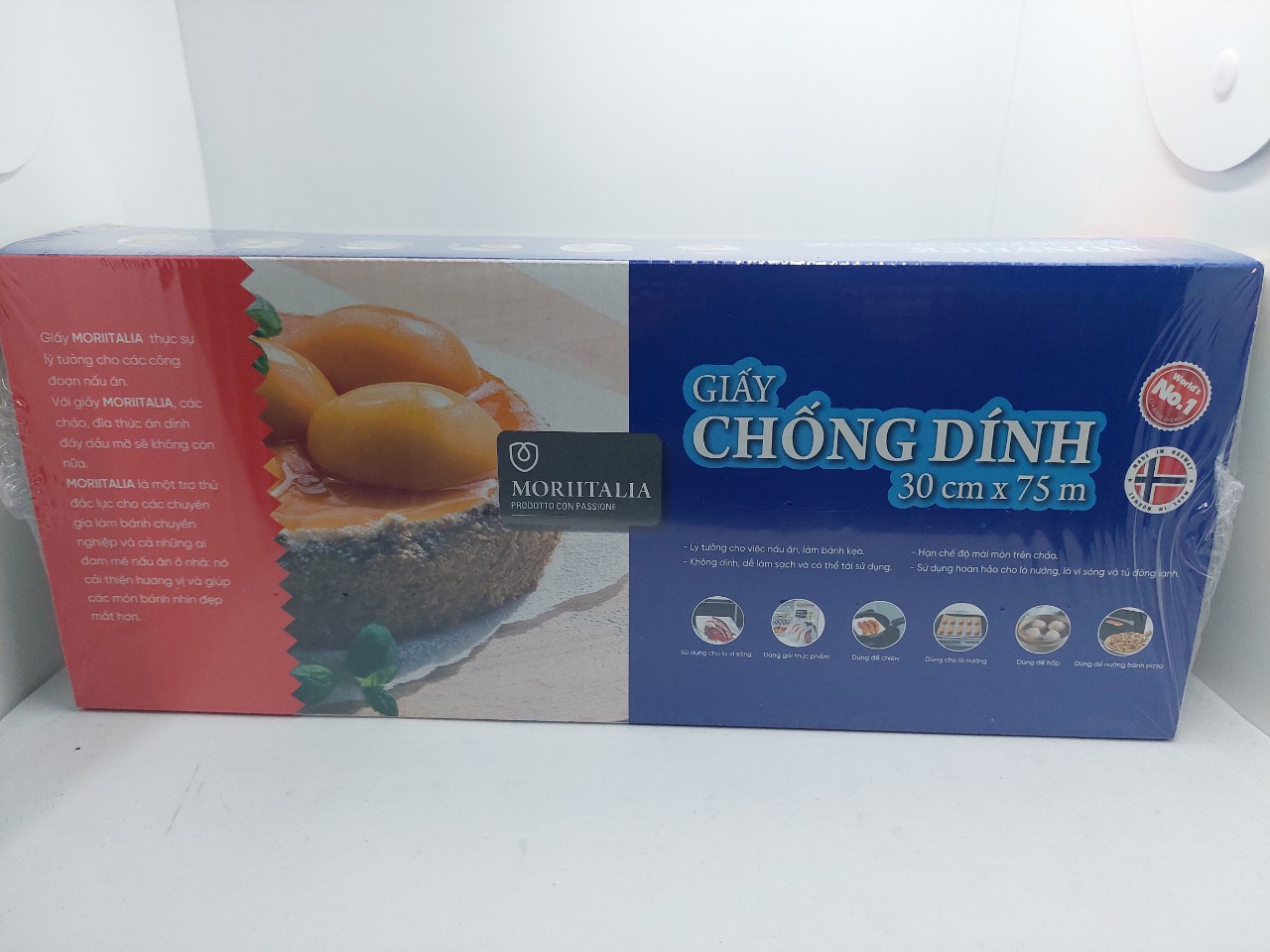Giấy nến chống dính 30 x75 m moriitalia