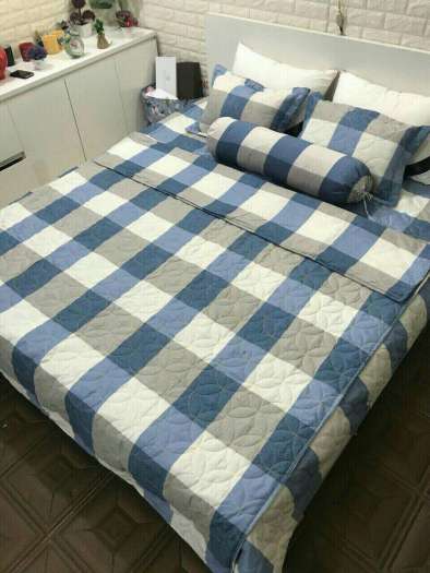 Bộ Chần Phao 5 Món - Bộ ga phủ Poli trần bông freesize 5 món