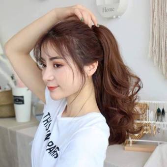 Tóc Giả Ngoạm Xoăn Đuôi Dài 48cm Sang Trọng