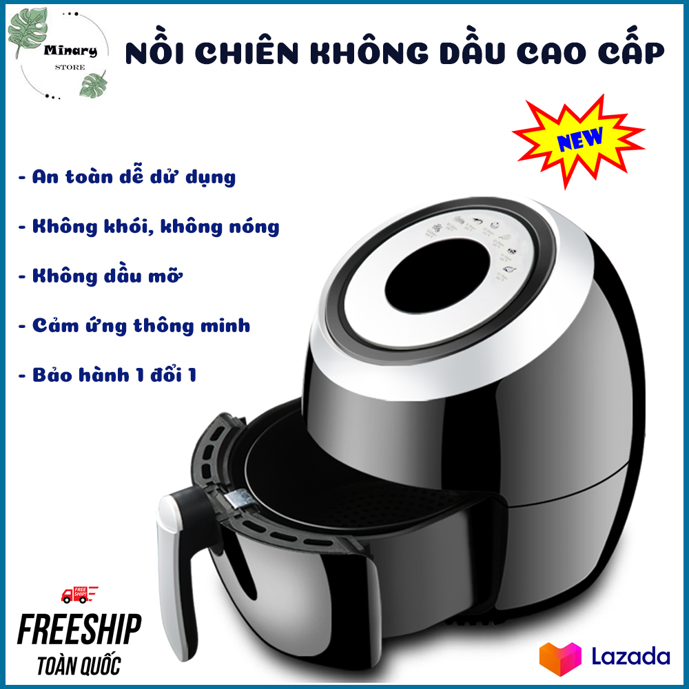 Nồi Chiên Ko Dầu, Máy Chiên Không Dầu, Nồi Chiên Không Dầu Giá Rẻ. Nồi chiên cao cấp , điều khiển bằng cơ , lòng chống dính tốt. Bảo hành 1 đổi 1 toàn quốc.