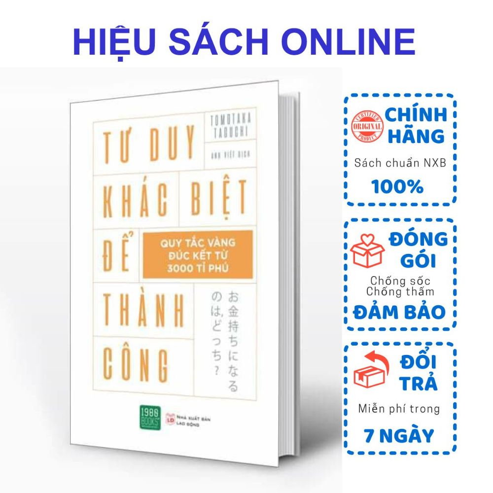 Sách - tư duy khác biệt để thành công - tặng kèm bookmark