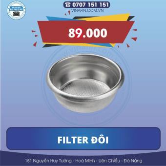 Filter Đôi - Phin Đôi Máy Pha Cà Phê - Nhập Khẩu Trực Tiếp Từ Ý 100%