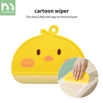 Homenhome Lưỡi Gạt Nước Hoạt Hình Dụng Cụ Vệ Sinh Gương Kính Mặt Bàn Phòng Tắm