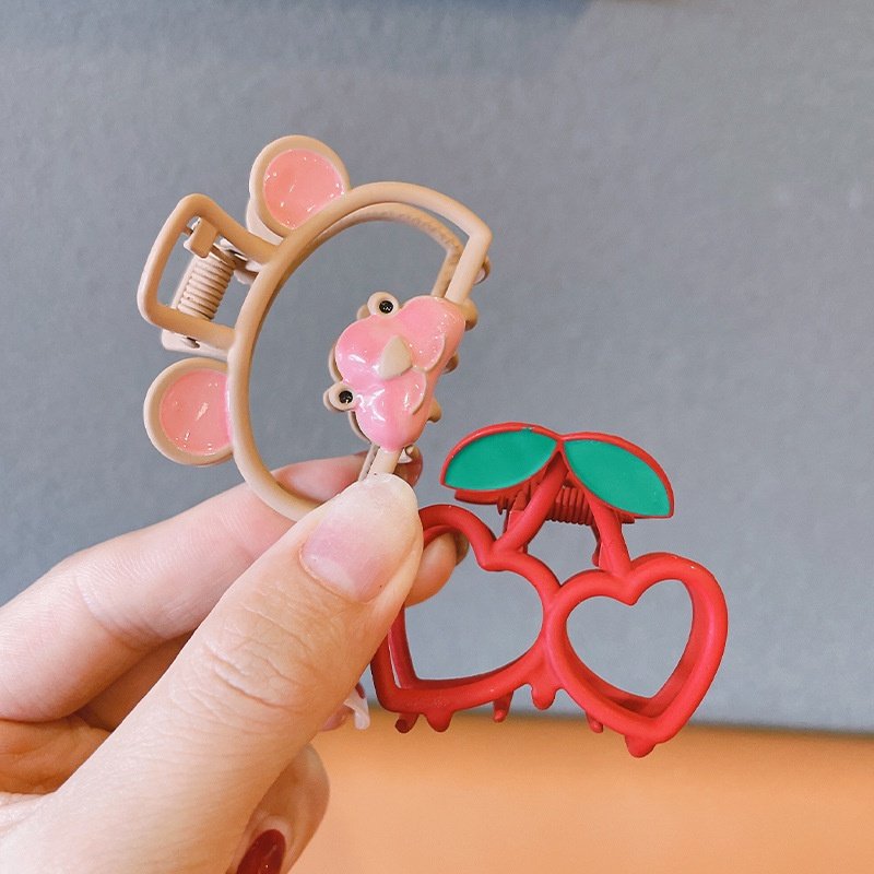 Gấp tóc kim loại nhám hoạt hình - gấp nhí giả ngọc trai