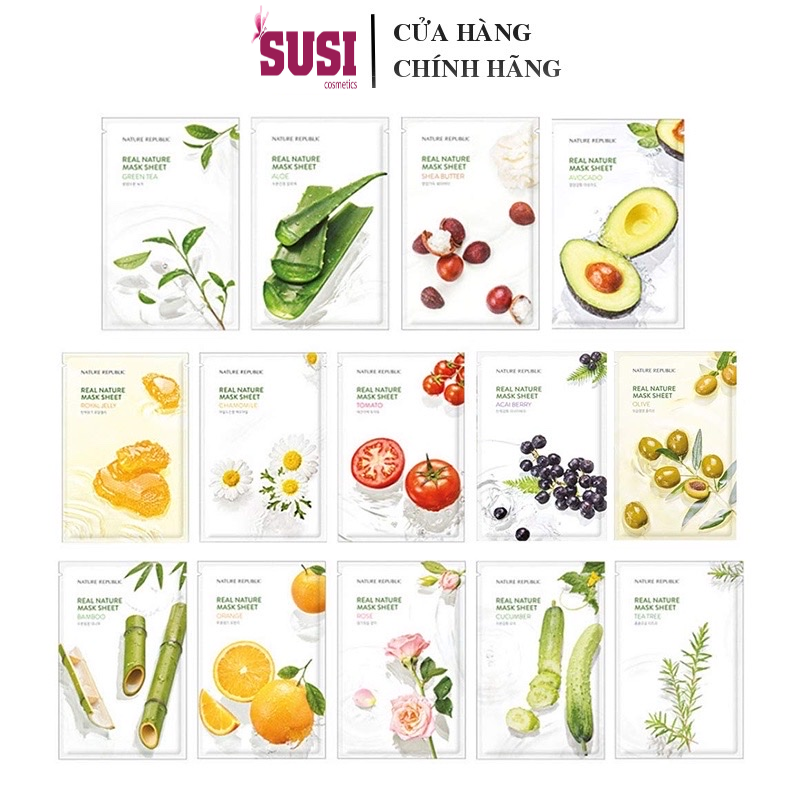 [HCM]Mặt nạ giấy Nature Republic Real Nature Mask Sheet