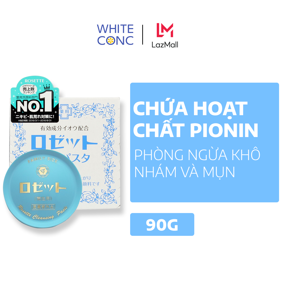 Sáp rửa mặt bột kem nội địa Nhật Rosette