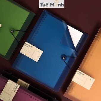 Bìa sổ còng sắt B5 màu Retro 8 lỗ P20 dành cho ruột B5 26 lỗ, VPP TUEMINH file binder làm sổ còng thay refill giấy