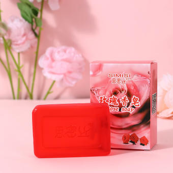 Xà Phòng Tinh Dầu Hoa Hồng 80g Xà Phòng Rửa Mặt hoa hồng Xà Phòng Thơm Làm Sạch Sâu