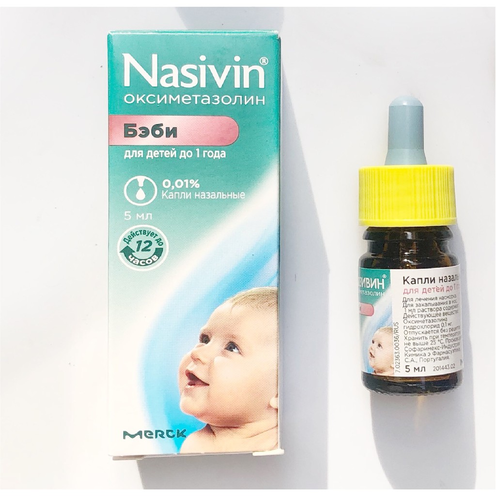 Dung dịch nhỏ mũi Nazivin dành cho trẻ em xuất xứ Nga
