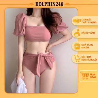 Bikini Bánh Bèo Tay Bồng Hot Hit Đồ Bơi Nữ 2 Mảnh Ulzzang 2021 K4-B8