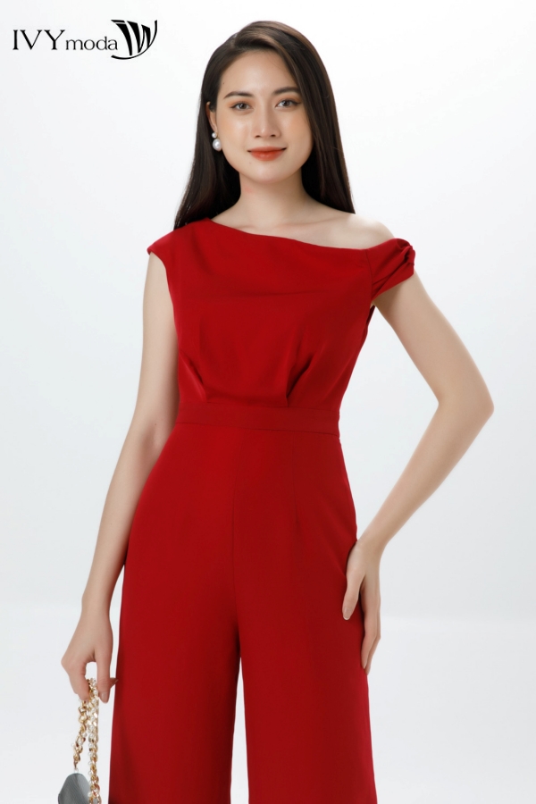 Jumpsuit nhấn lệch vai sành điệu ivy moda ms 18b8792
