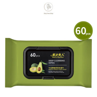 Khăn ướt tẩy trang quả bơ 60 miếng