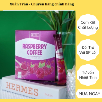 Cà phê giảm cân Mâm Xôi Raspberry Coffee - Hộp 15 gói - Cam kết chính hãng 100%